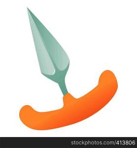 Sharp spear icon. Cartoon illustration of sharp spear vector icon for web. Sharp spear icon, cartoon style