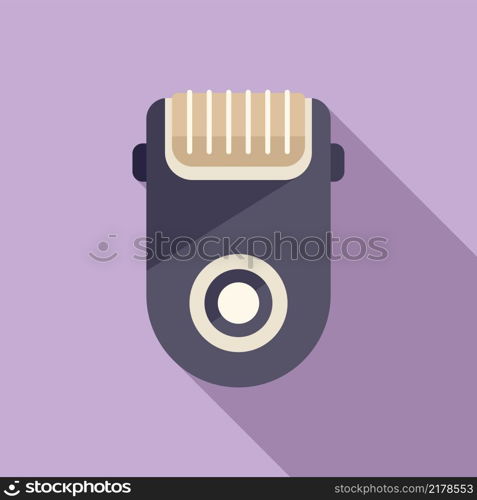 Shave epilator icon flat vector. Wax depilation. Hair removal. Shave epilator icon flat vector. Wax depilation