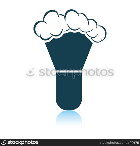 Shaving brush icon. Shadow reflection design. Vector illustration.