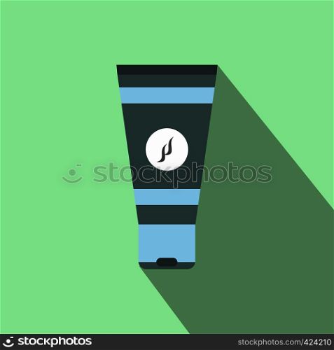 Shaving foam flat icon with shadow on the background. Shaving foam flat icon with shadow