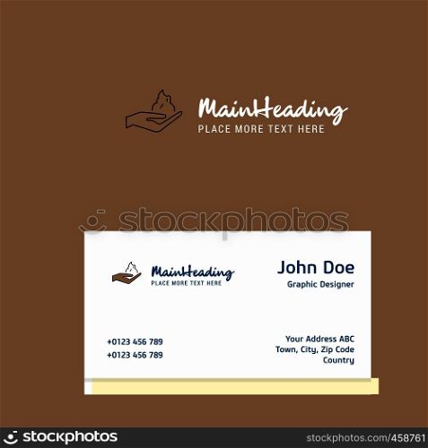 Shaving foam logo Design with business card template. Elegant corporate identity. - Vector
