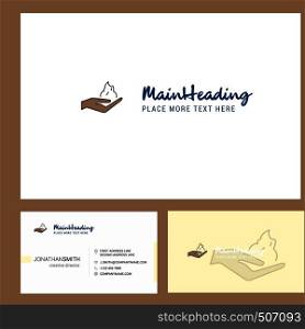 Shaving foam Logo design with Tagline & Front and Back Busienss Card Template. Vector Creative Design