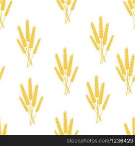 Sheaves of ears of grain crops, wheat, rye. Seamless pattern. Transparent background. Sheaves of ears of grain crops, wheat, rye. Seamless pattern.