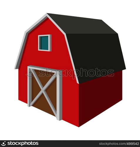 Shed cartoon icon isolated on a white background. Shed cartoon icon