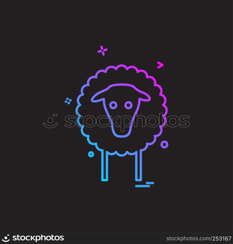 Sheep icon design vector