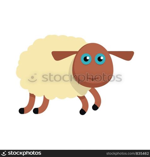 Sheep icon. Flat illustration of sheep vector icon for web isolated on white. Sheep icon, flat style