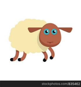 Sheep icon. Flat illustration of sheep vector icon for web isolated on white. Sheep icon, flat style