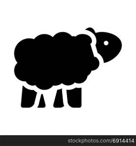 sheep, icon on isolated background