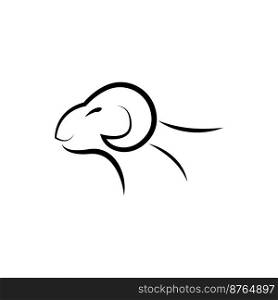 sheep icon. vector illustration template design.