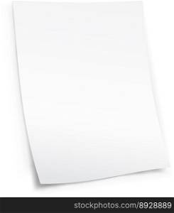 Sheet of paper vector image