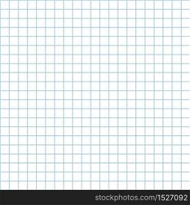 Sheet of school notebook for exercises. Blue square, seamless background, simple blank. Vector illustration. Sheet of school notebook for exercises. Blue square, seamless background, simple blank.