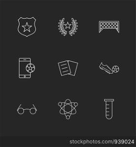 Sheild , football , goal , mobile, kick , chemical , nuclear, icon, icons, set, line, vector, business, sign, symbol, outline,