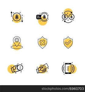 sheild , navigation , golem , mobile, money , coin ,icon, vector, design, flat, collection, style, creative, icons
