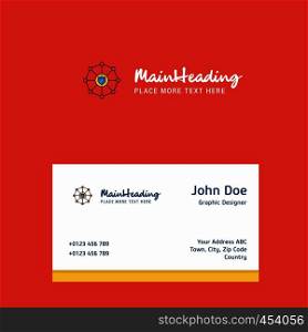 Sheild protected logo Design with business card template. Elegant corporate identity. - Vector