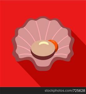 Shell icon. Flat illustration of shell vector icon for web. Shell icon, flat style