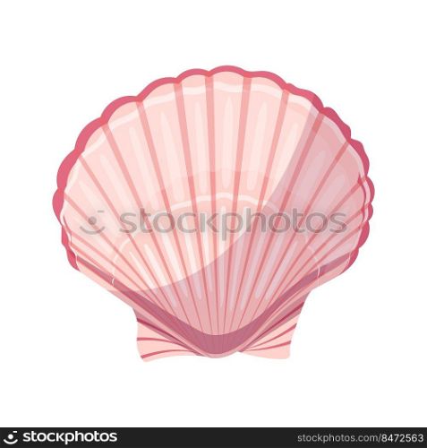 shell sea cartoon vector. marine seashell, beach snail, ocean conch, clam animal, water scalop shell. isolated color illustration. shell sea cartoon vector