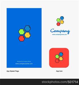 Shells Company Logo App Icon and Splash Page Design. Creative Business App Design Elements