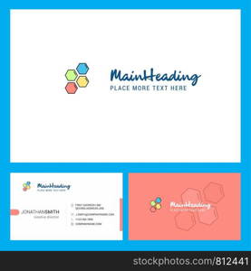 Shells Logo design with Tagline & Front and Back Busienss Card Template. Vector Creative Design