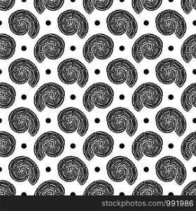 Shells seamless pattern. Nautical background in black and white colors. Seashells pattern for textile design.. Shells seamless pattern. Nautical background in black and white colors. Seashells pattern for textile design