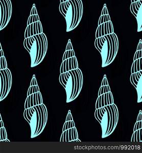 Shells seamless pattern. Nautical background in dark color. Seashells pattern design. Shells seamless pattern. Nautical background in dark color. Seashells pattern design.