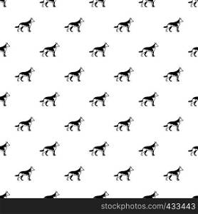 Shepherd dog pattern seamless in simple style vector illustration. Shepherd dog pattern vector