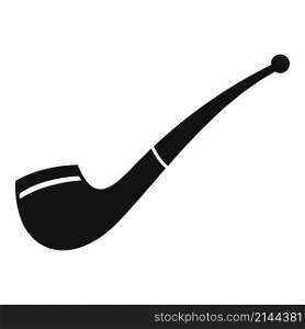 Sherlock smoke pipe icon simple vector. Old smoker. Art cigar. Sherlock smoke pipe icon simple vector. Old smoker