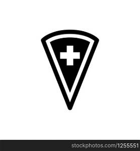 shield and check plus icon design vector logo template EPS 10