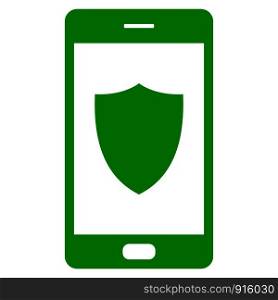 Shield and smartphone