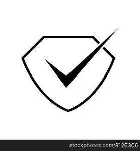 Shield check mark icon