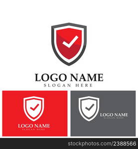 Shield Check Mark Logo Design Template