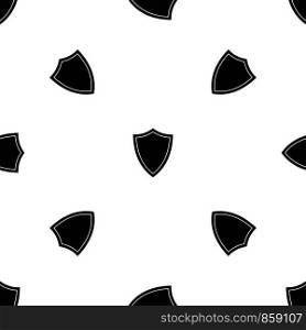Shield for war pattern repeat seamless in black color for any design. Vector geometric illustration. Shield for war pattern seamless black