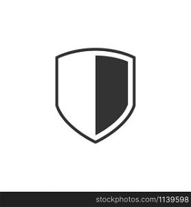 Shield icon graphic design template vector isolated. Shield icon graphic design template vector