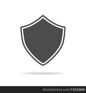 Shield icon. Guard emblem as security. Isolated with shadow. Vector EPS 10