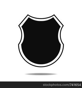 Shield icon. Security company logo. Abstract symbol of protection. Clean and modern vector illustration.