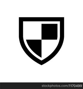 Shield icon trendy, security signage