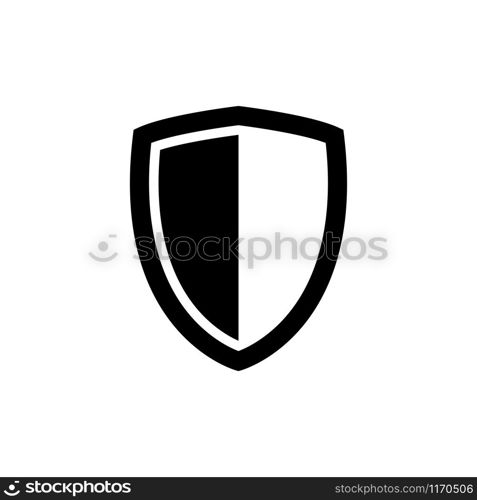 Shield icon trendy, security signage