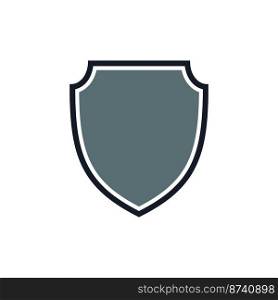 Shield icon vector design templates isolated on white background