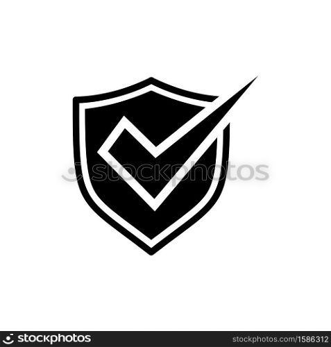 shield icon vector trendy design