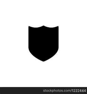 shield icon white background isolated stock vector illustration