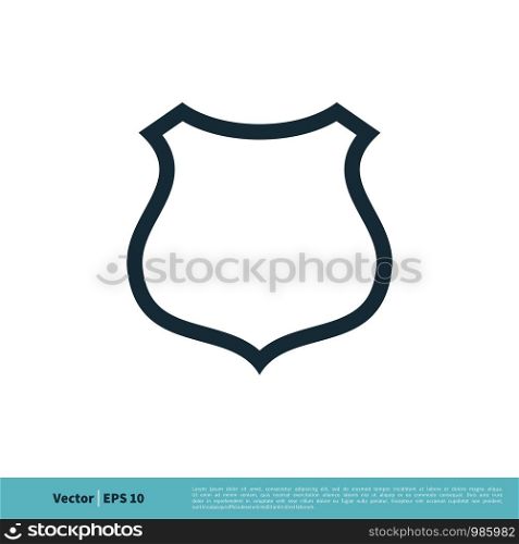 Shield Insignia Heraldic Icon Vector Logo Template Illustration Design. Vector EPS 10.