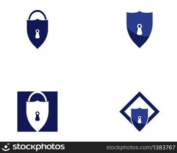 Shield key logo template