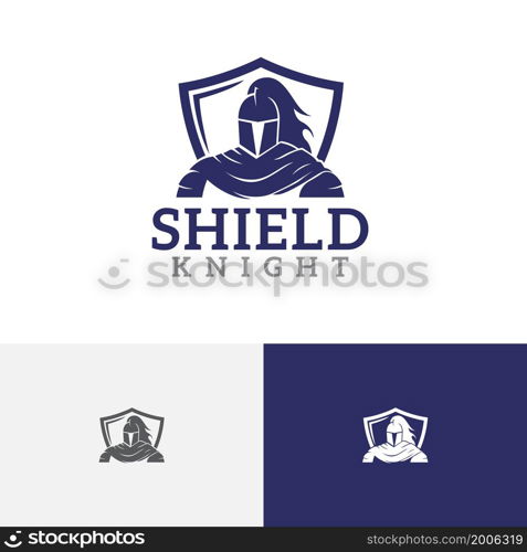 Shield Knight Spartan Soldier Warrior Armour Emblem Logo