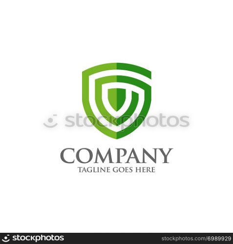 Shield logo abstract tech style logo, created shield with line elements, shield abstract geometric style
