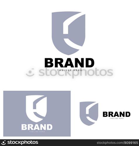 Shield Logo, Antivirus Protection Security Vector, Simple Gaming Logo Shield Design