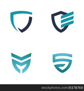 Shield logo icon design vector element