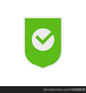 shield logo symbol with check mark, web protected. shield logo symbol with check mark, protected
