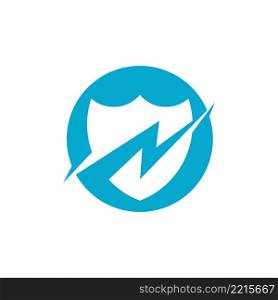 Shield logo template design. vector shield icon