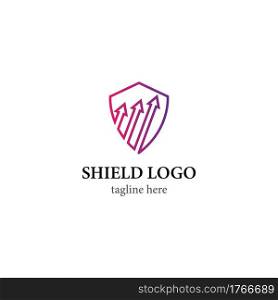 Shield logo template vector icon