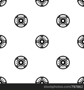 Shield pattern repeat seamless in black color for any design. Vector geometric illustration. Shield pattern seamless black