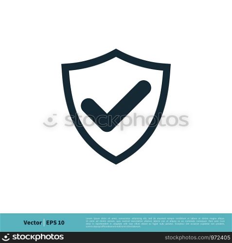 Shield Secure Icon Vector Logo Template Illustration Design. Vector EPS 10.